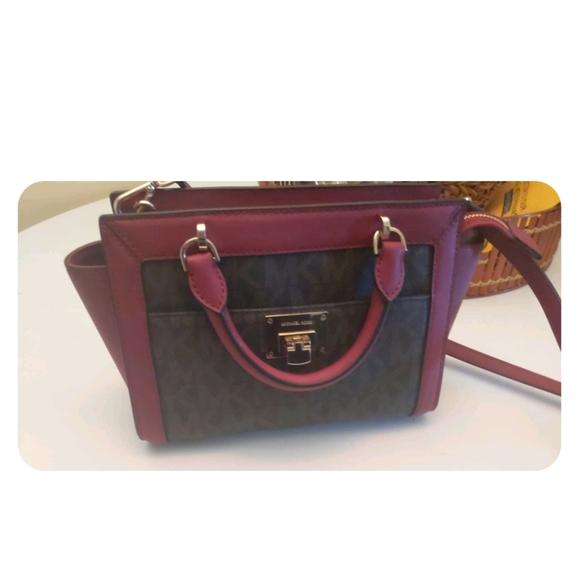 Michael Kors Red and Brown Women's Bag - Picture 9 of 10